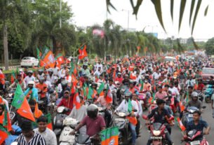 bjp bike rally